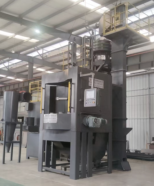 南岸转盘式喷砂机 提升圆形工件处理效率